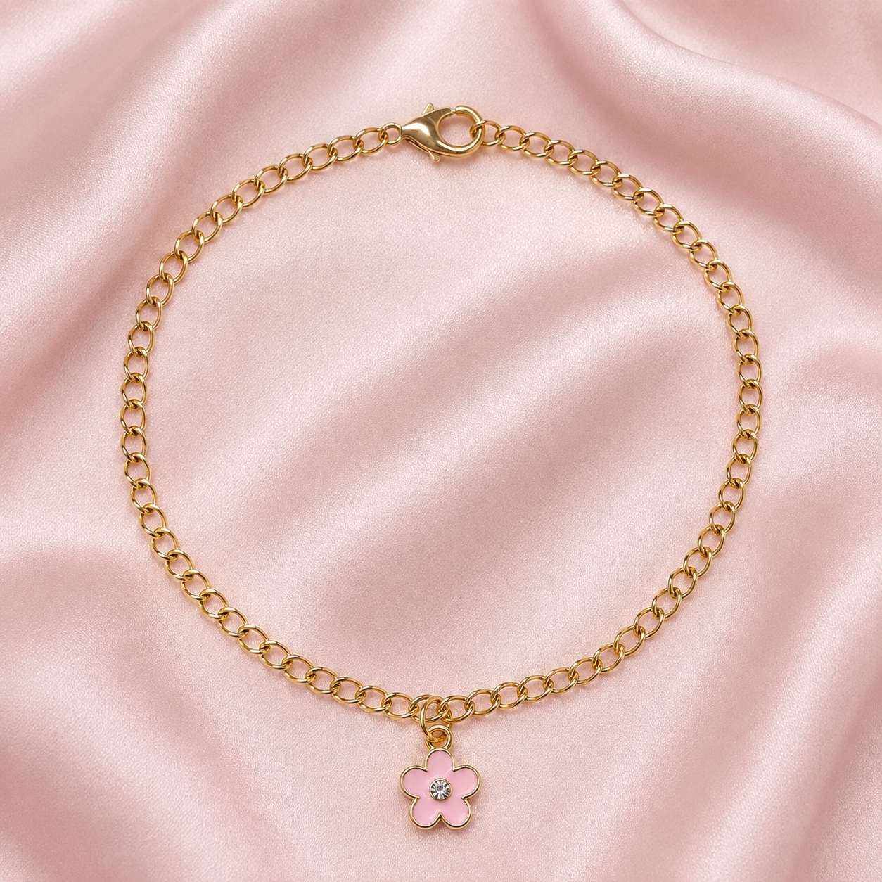 Blush Petal Anklet