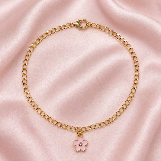 Blush Petal Anklet