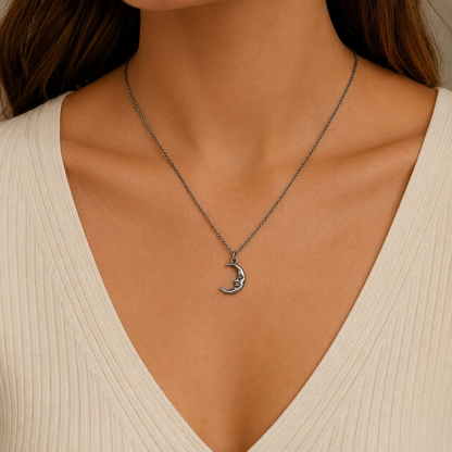 Man in the Moon Necklace