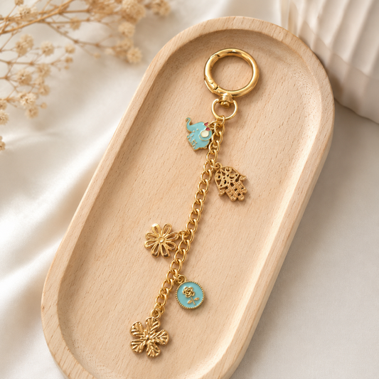 Elephant Garden Keychain