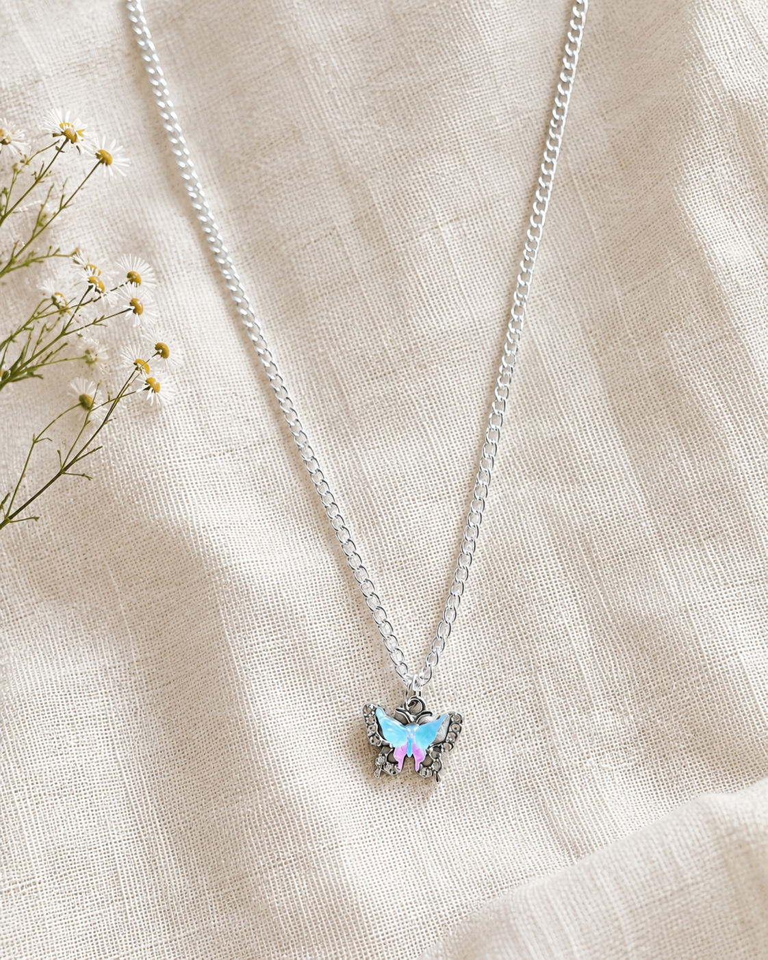 Iridescent Wings Necklace
