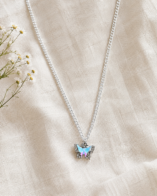 Iridescent Wings Necklace