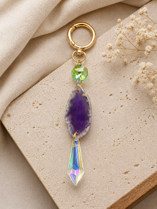 Purple Aura Keychain