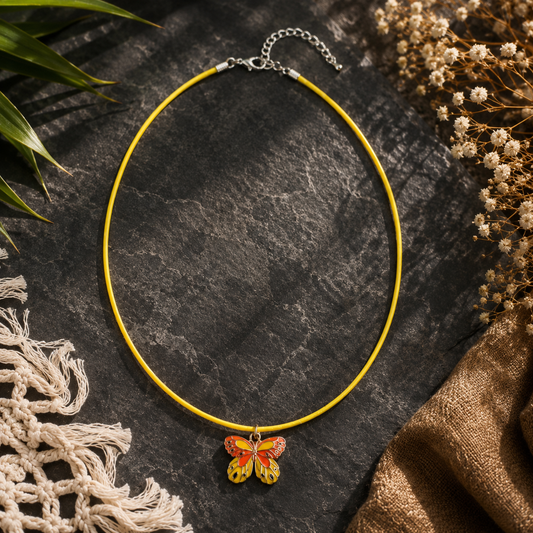 Sunset Butterfly Necklace