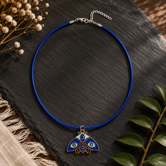 Moonlit Moth Necklace