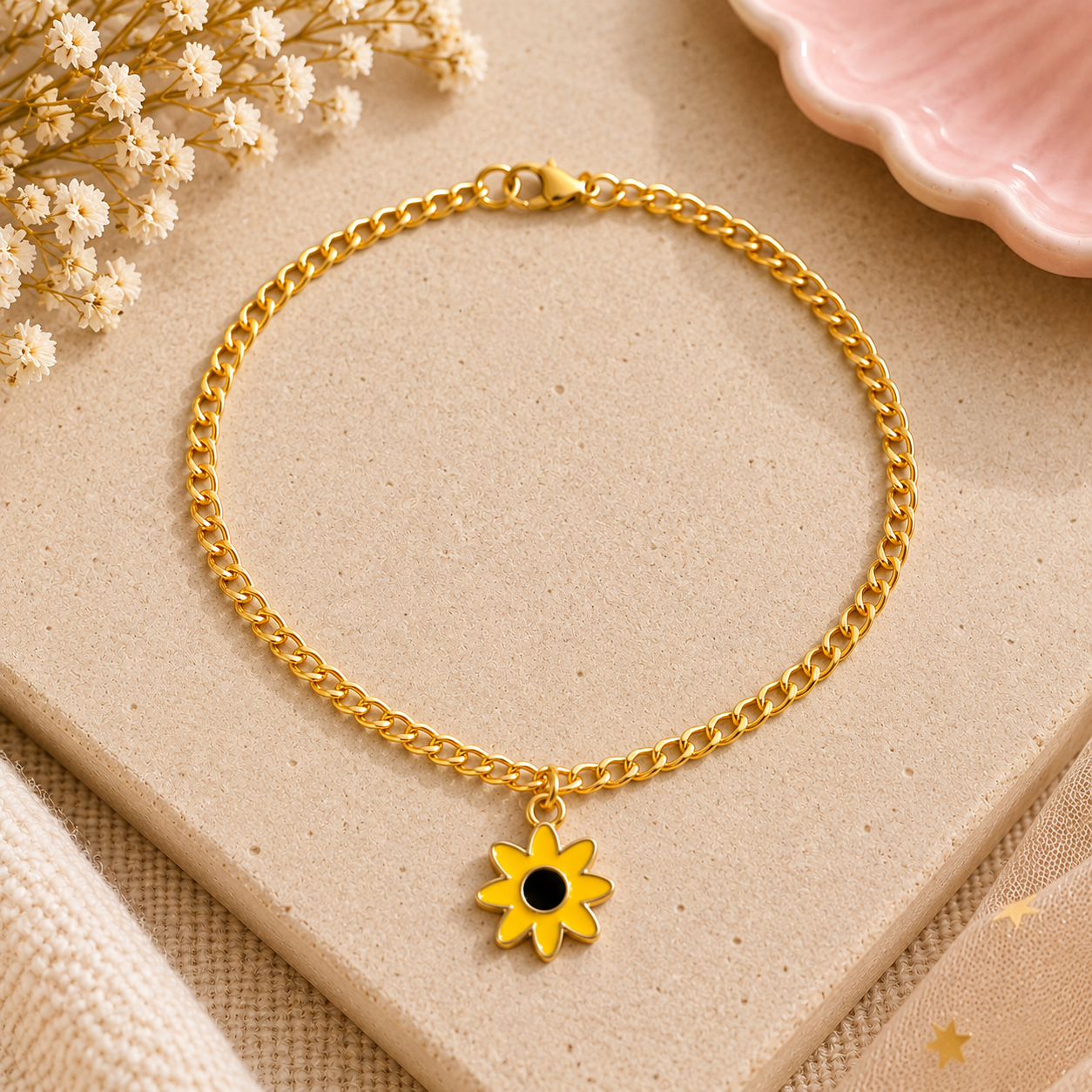 Sunflower Skies Anklet
