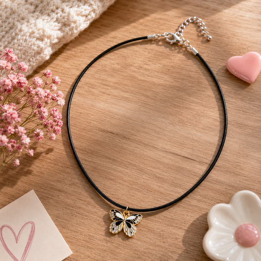 Midnight Flutter Necklace