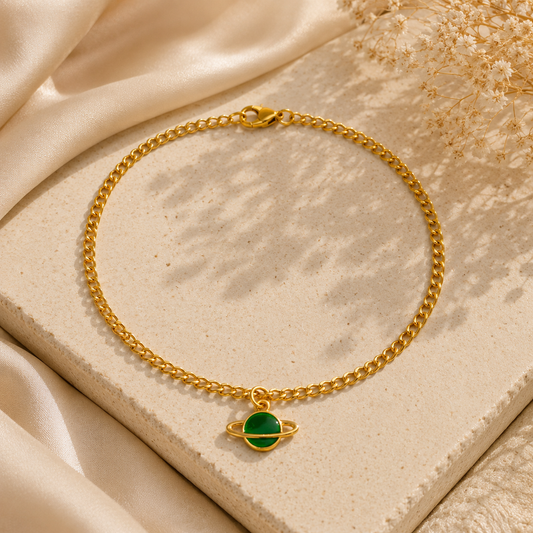 Emerald Orbit Anklet